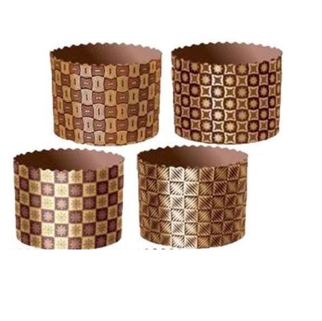 Бумажные формы для кулича Цветные Набор 4шт, 90х90