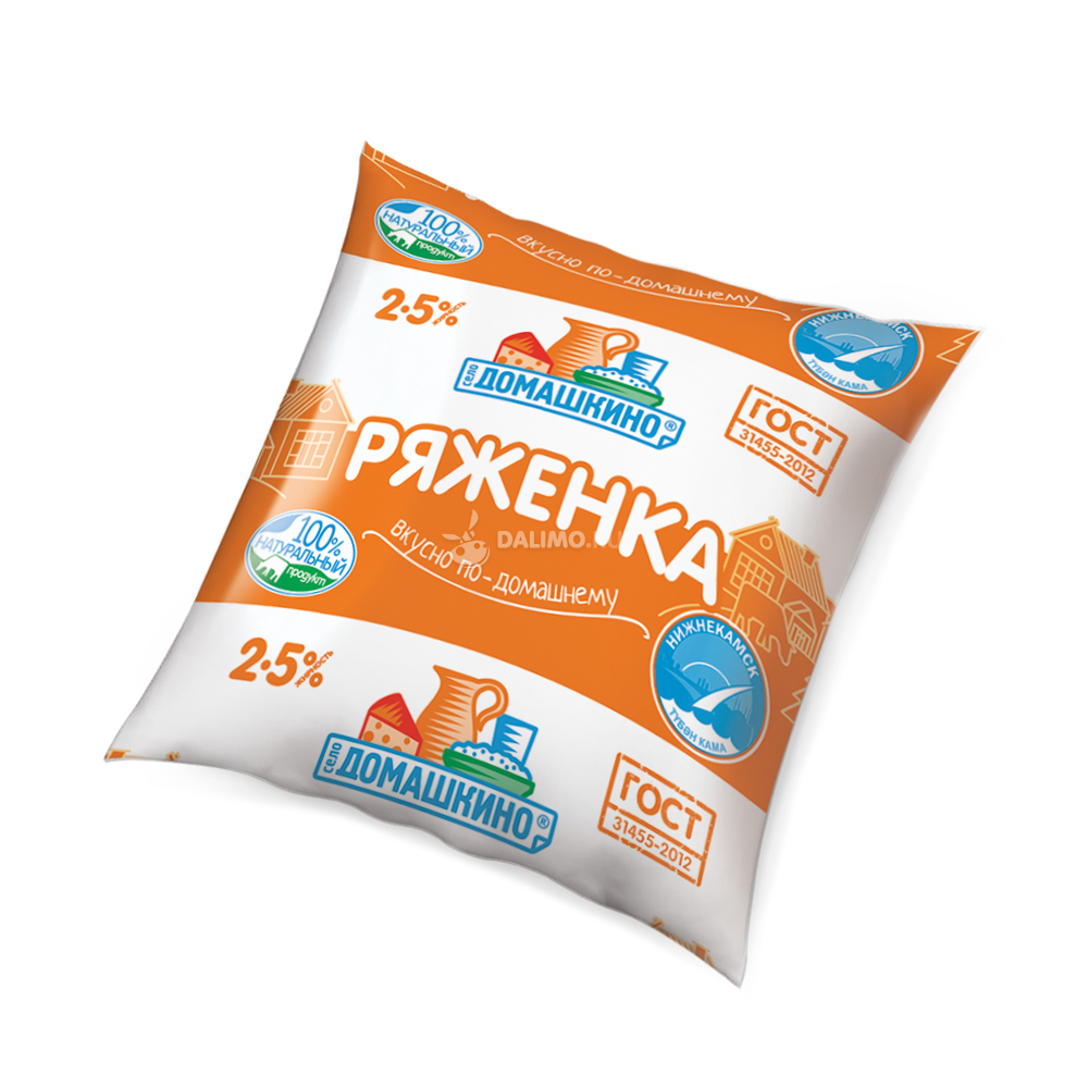 06.Ряженка "Село Домашкино" 2,5% 450г ф/п