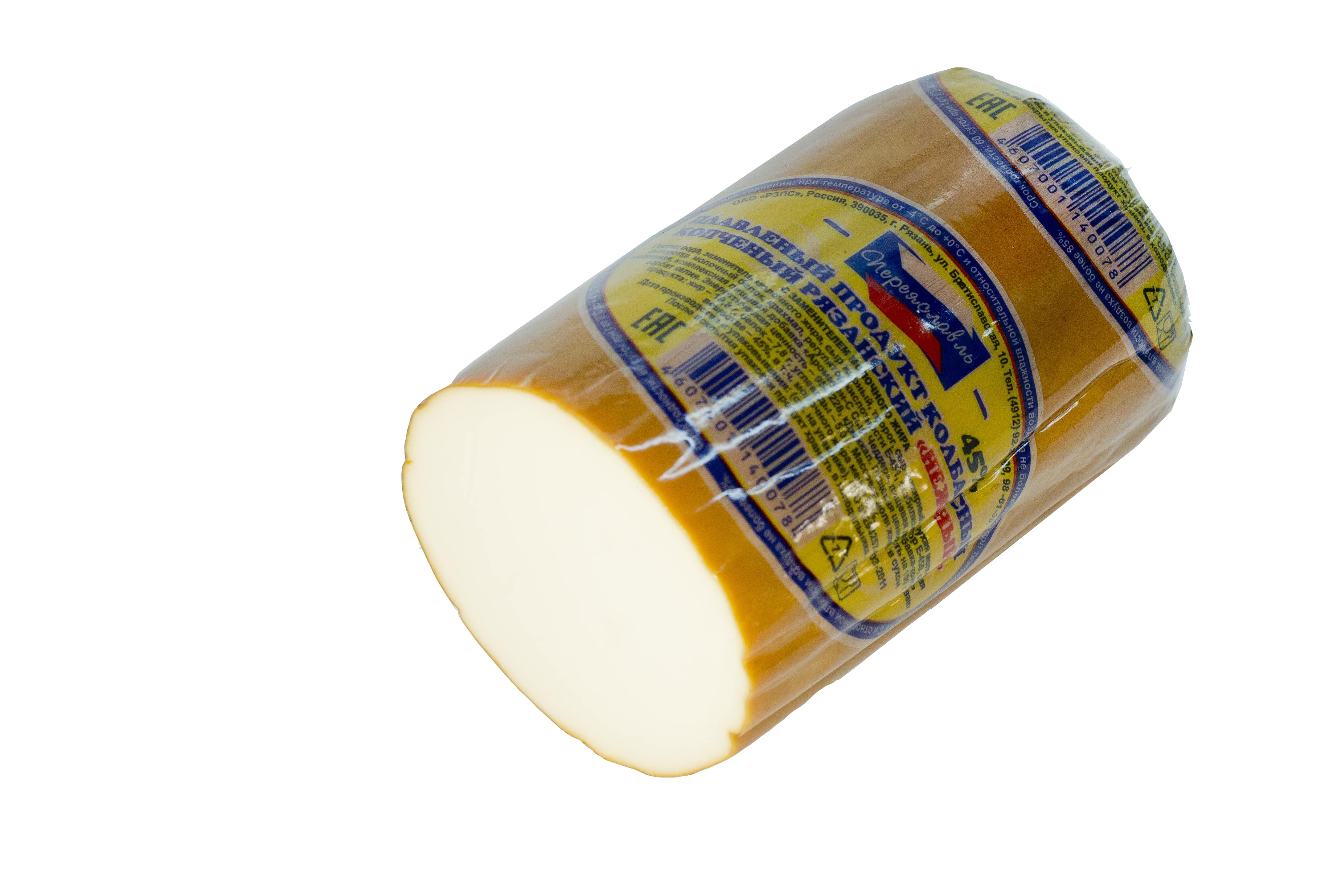 ПРОДУКТ ПЛАВЛЕНЫЙ КОЛБАСНЫЙ КОПЧЕНЫЙ РЯЗАНСКИЙ НЕЖНЫЙ 45 % 300 Г