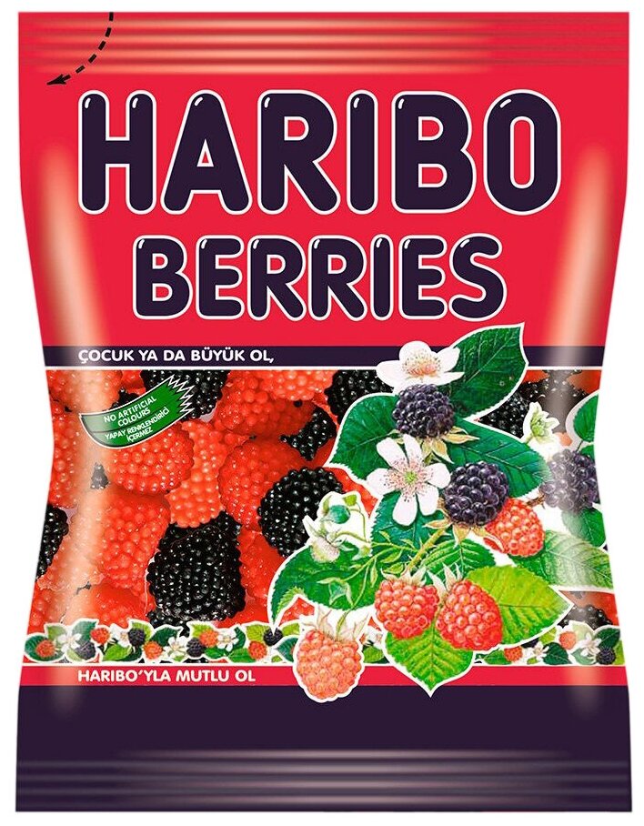 Жевательный мармелад HARIBO (Berries)  Ягоды 80 г.