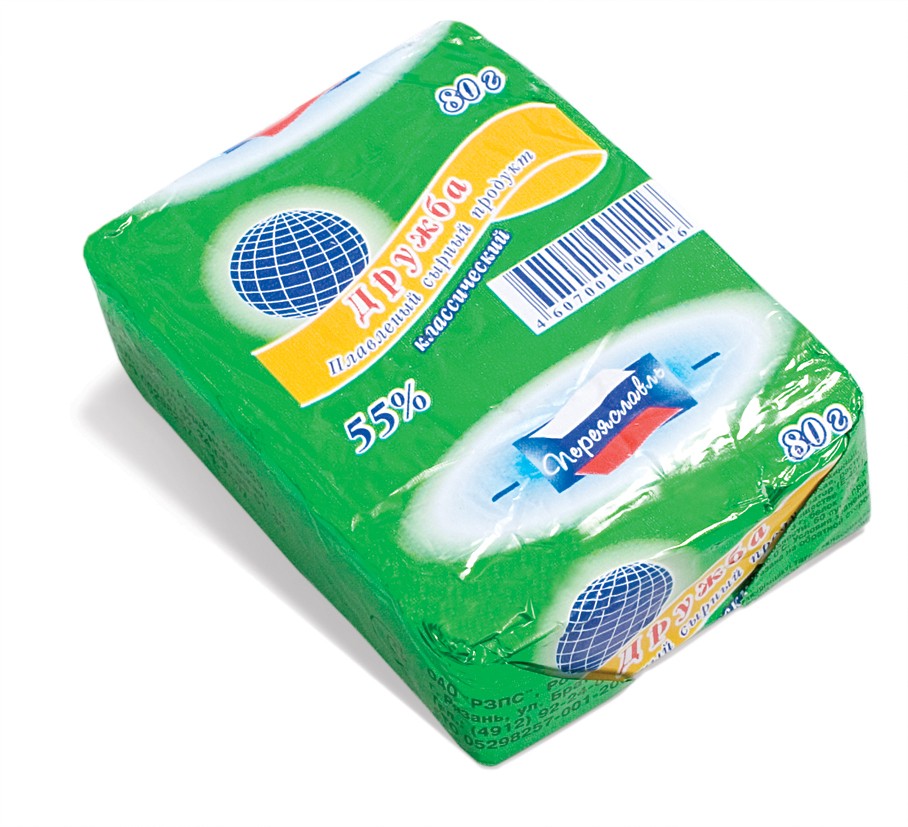 Плавл. продукт с змж РЗПС  Дружба 50% фольга 80 г