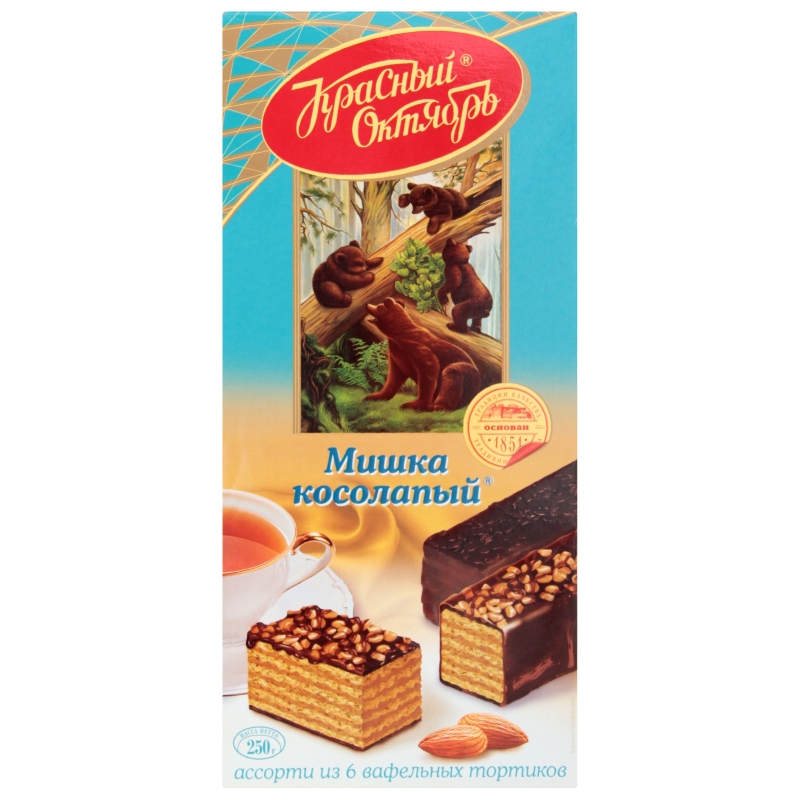 ТОРТ ВАФЕЛЬНЫЙ КО МИШКА КОСОЛАПЫЙ 250ГР