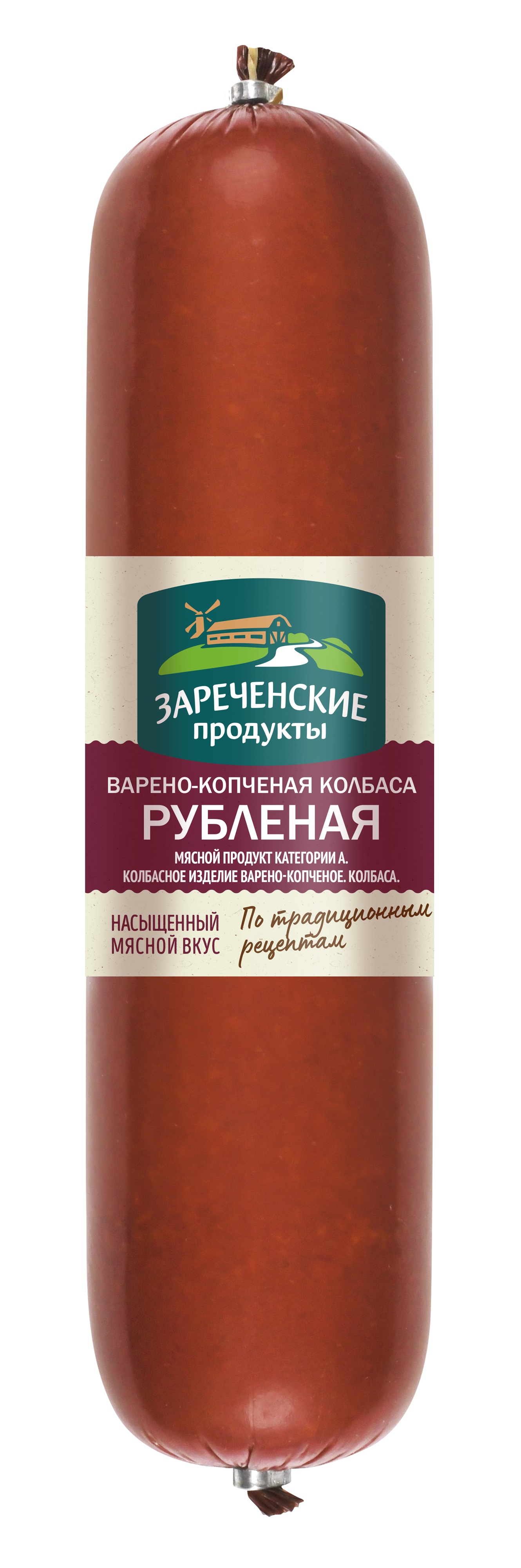 КОЛБАСА В/К РУБЛЕННАЯ ЗАРЕЧЕНСКИЕ /ВЕС