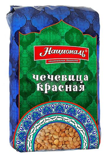 Чечевица красная " Националь" 450 г.