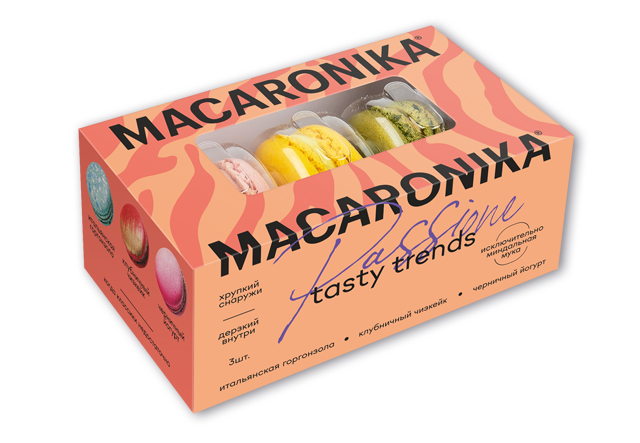 Пирожные Macaronika набор Гурме 3.0 3 шт