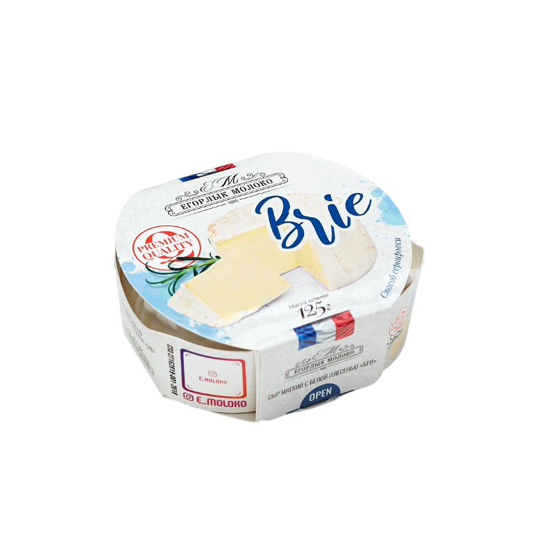 БЗМЖ СЫР БРИ С БЕЛОЙ ПЛЕСЕНЬЮ 125ГР ЕГОРЛЫК