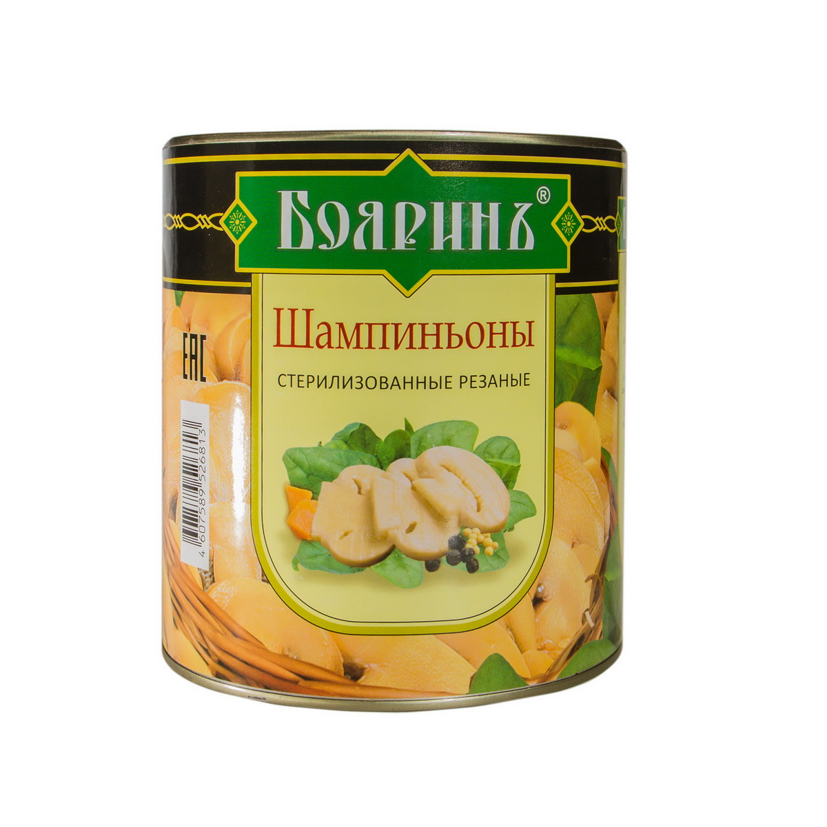 ШАМПИНЬОНЫ БОЯРИНЪ  РЕЗ. С ВЕШЕНКОЙ Ж/Б 3100МЛ