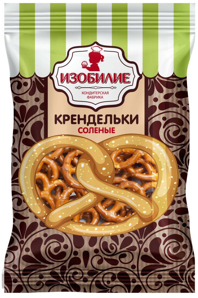 КРЕНДЕЛЬКИ ТМ ИЗОБИЛИЕ СОЛЕНЫЕ 250ГР