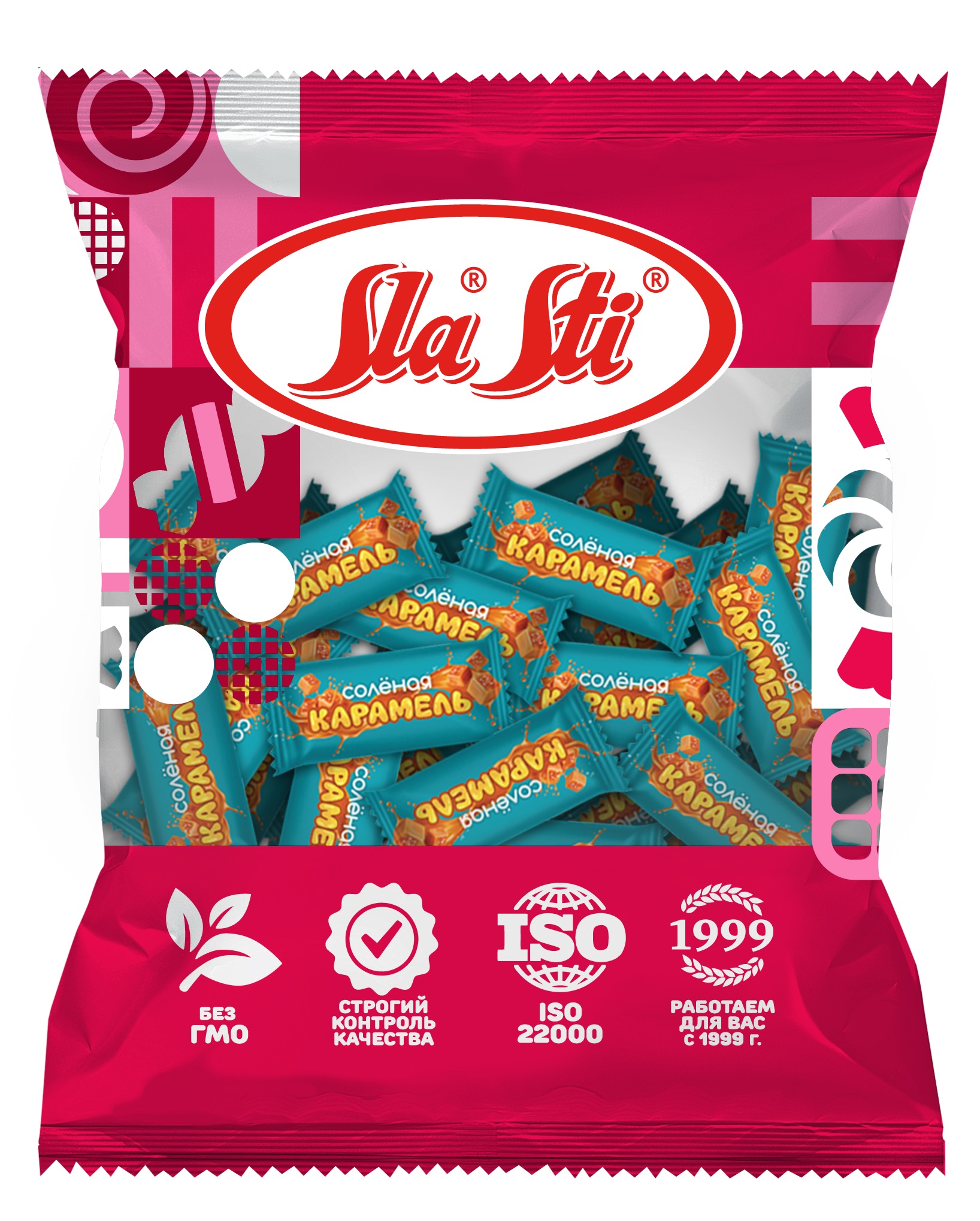 МИНИ-КАРАМЕЛЬ СЛАСТИ С МОЛОЧНОЙ НАЧИНКОЙ С СОЛЬЮ 200ГР