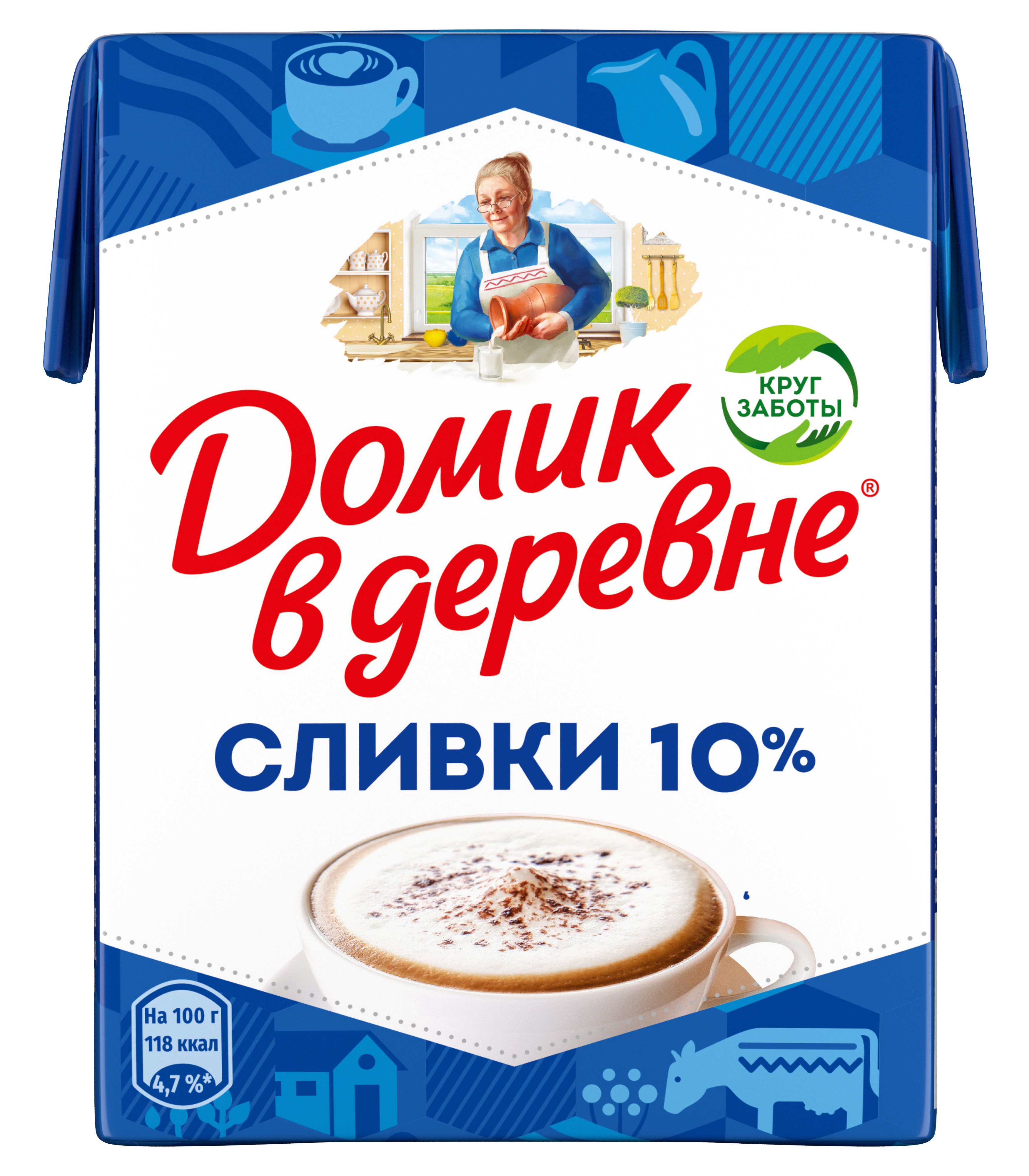 БЗМЖ СЛИВКИ ДОМИК В ДЕРЕВНЕ 10% 0,2Л