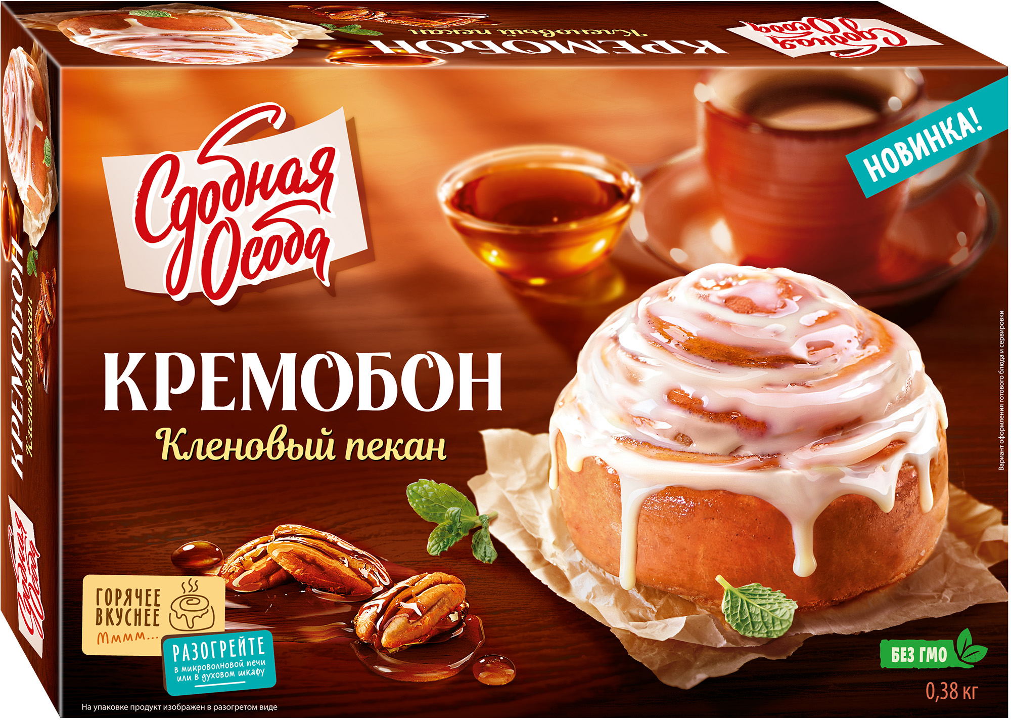 Пирог Кремобон Кленовый пекан 380 гр