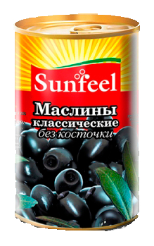 Маслины черные SUNFEEL 300 мл