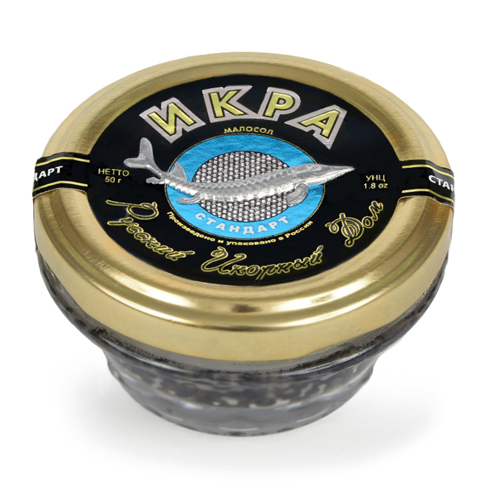 ИКРА ЗЕРНИСТАЯ СИБИРСКОГО ОСЕТРА ПАСТЕР СТАНДАРТ СТ/Б 50ГР