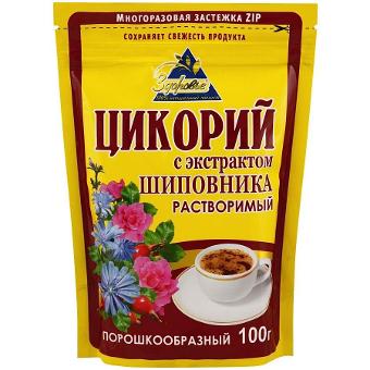 ЦИКОРИЙ ЗДОРОВЬЕ С ШИПОВНИКОМ 100ГР ПАК