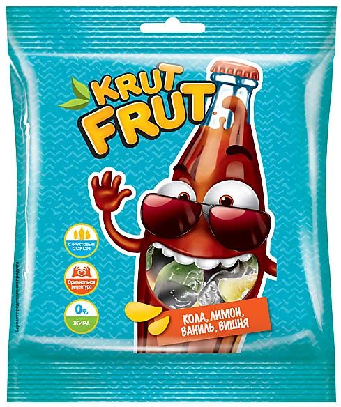 МАРМЕЛАД ЖЕВ КРУТ ФРУТ ВЕСЕЛЫЕ БУТЫЛОЧКИ 70ГР