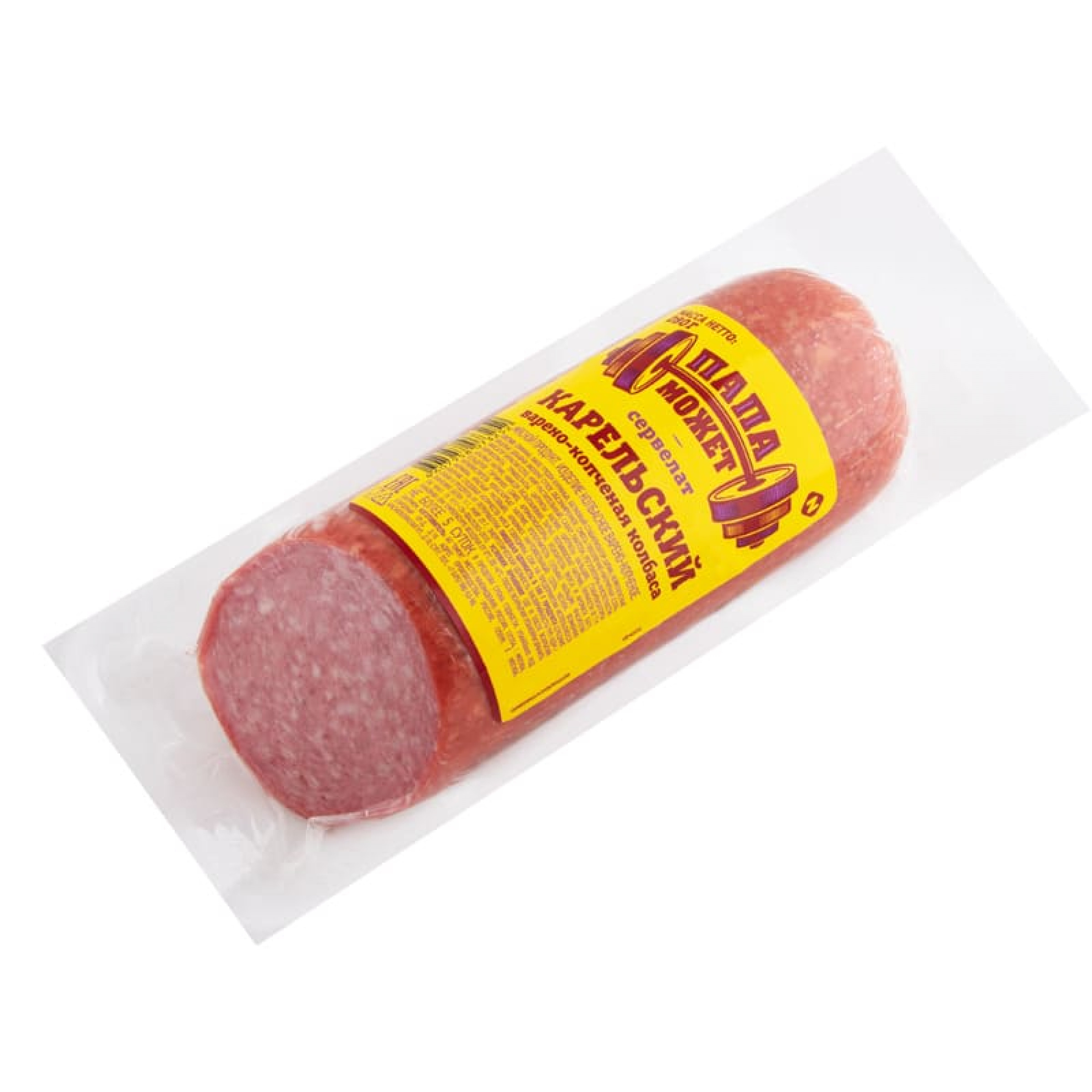 КОЛБАСА В/К СЕРВЕЛАТ КАРЕЛЬСКИЙ ПАПА МОЖЕТ 280ГР