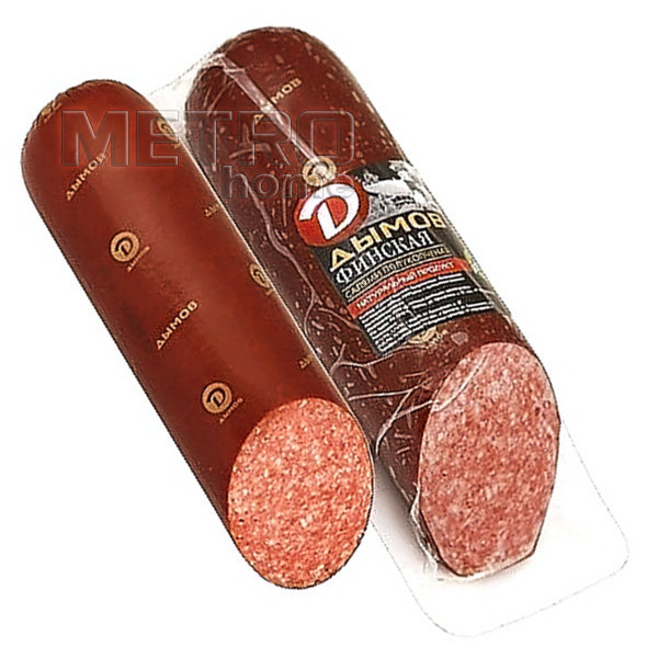 КОЛБАСА ДЫМОВ САЛЯМИ ФИНСКАЯ П/К В/У СРЕЗ 330ГР