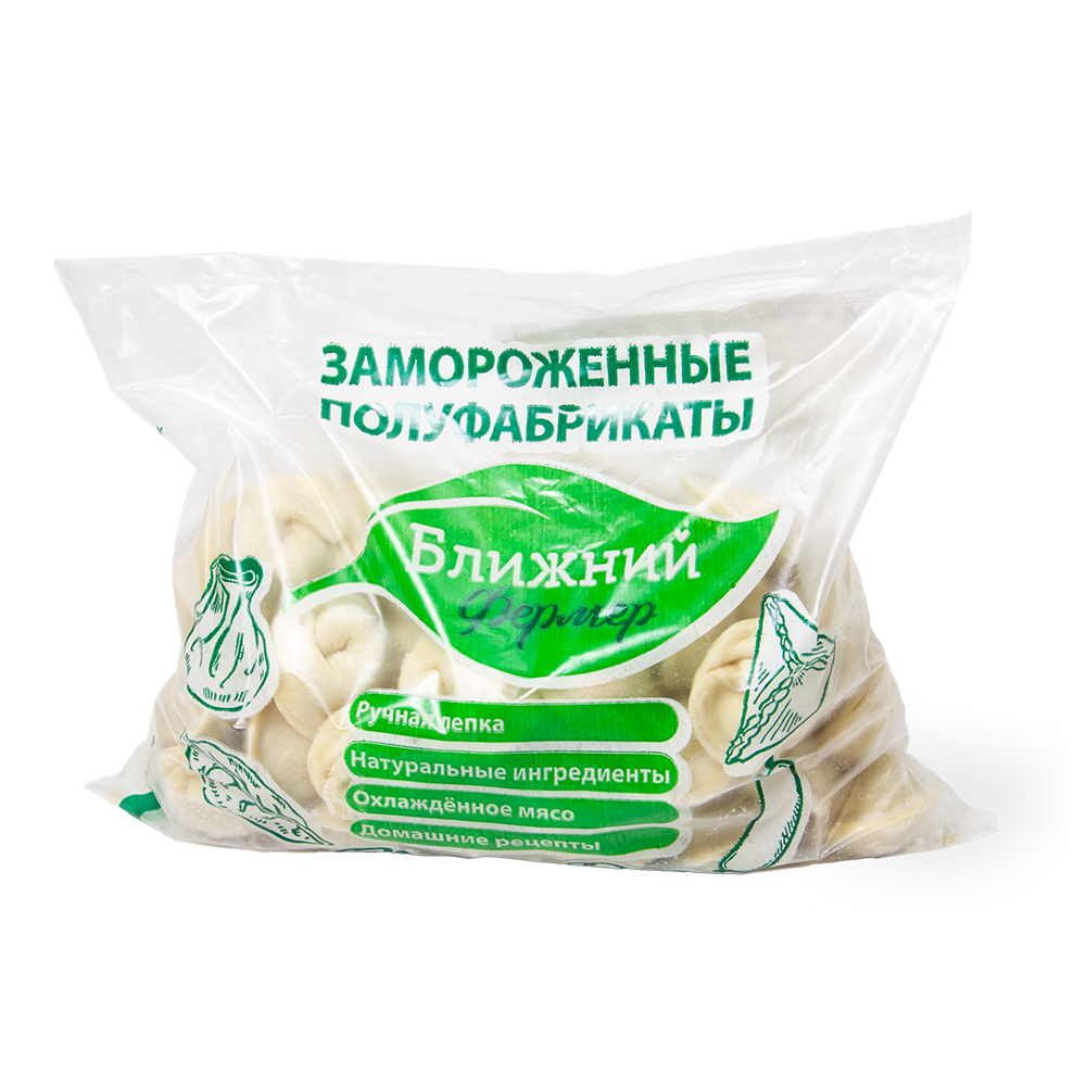 Пельмени Ближний Фермер Бабушкин рецепт Говядина/Свинина коробка 1кг