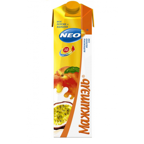 БЗМЖ КОКТЕЙЛЬ МАЖИТЭЛЬ НЕО ПЕРСИК-МАРАКУЙЯ 0,95Л
