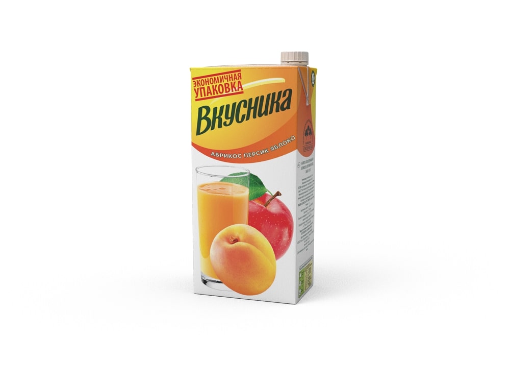 НЕКТАР ВКУСНИКА 1,93Л АБРИКОС/ПЕРСИК/ЯБЛОКО