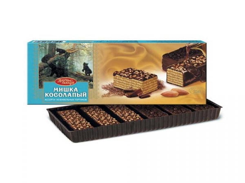 ТОРТ ВАФЕЛЬНЫЙ КО МИШКА КОСОЛАПЫЙ 250ГР