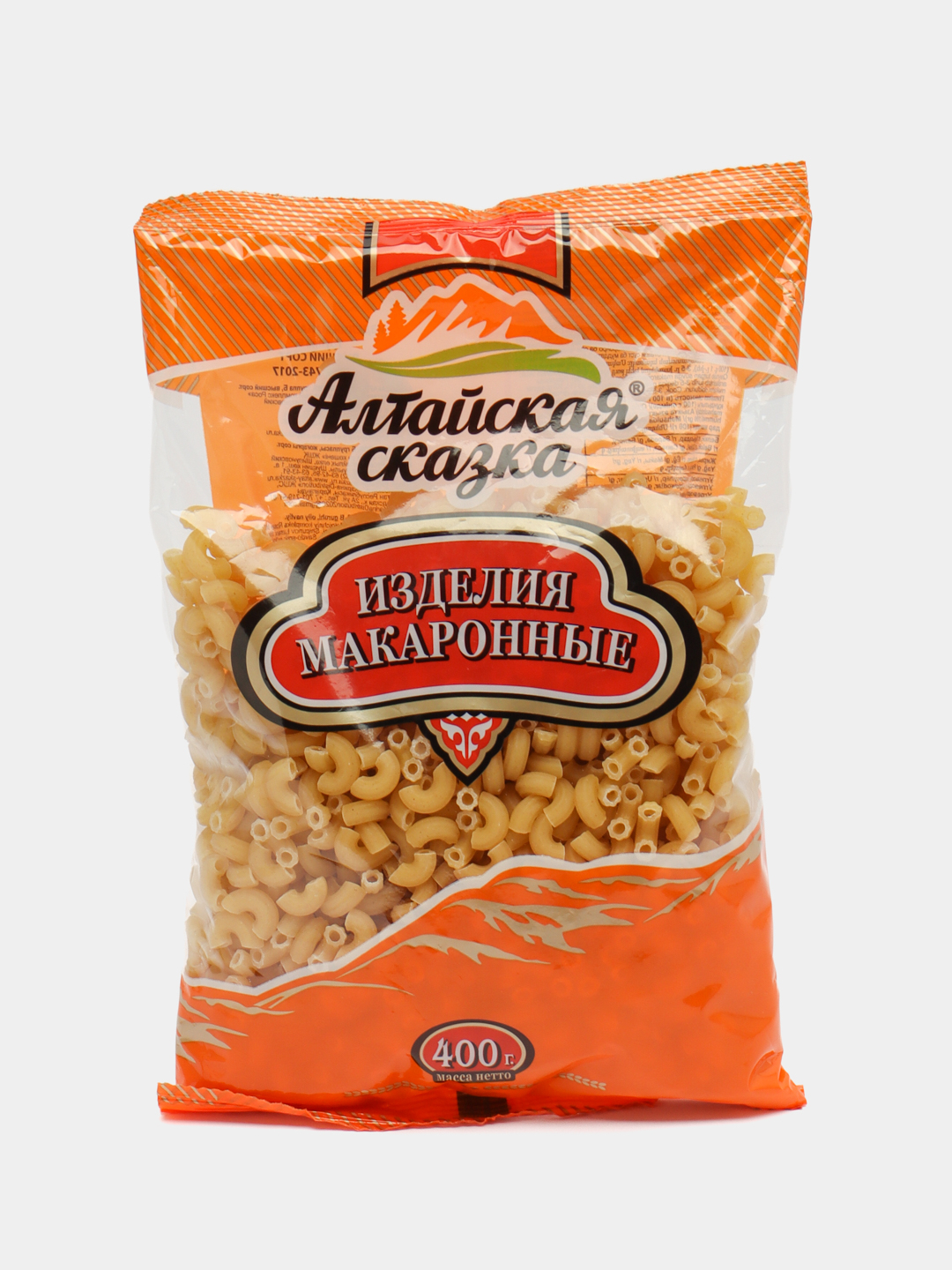 МАКАРОНЫ РОЖКА В/С Б АЛТАЙСКАЗ 400ГР