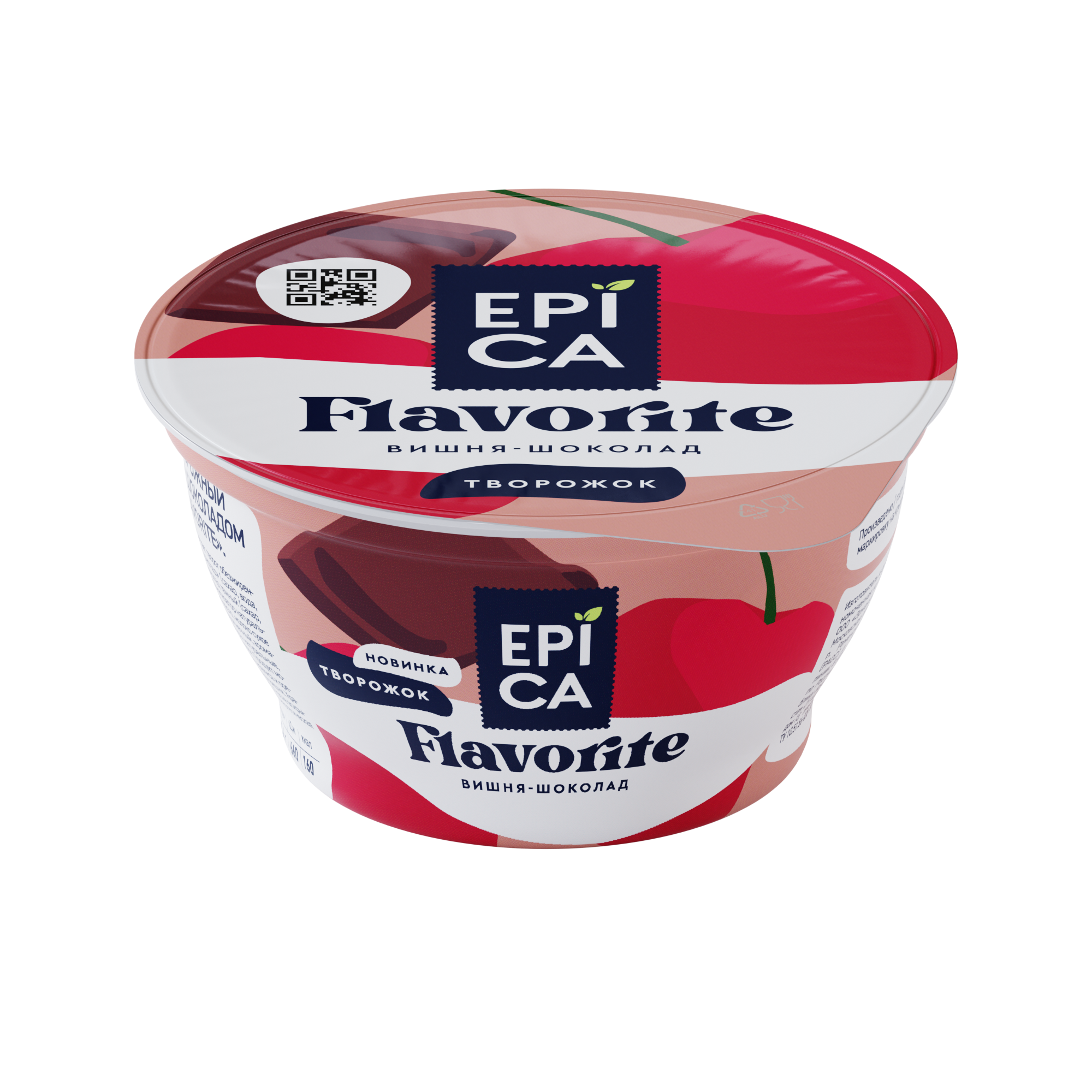 Десерт творож EPICA FLAVORITE с вишн/шок 130 г 8,1%