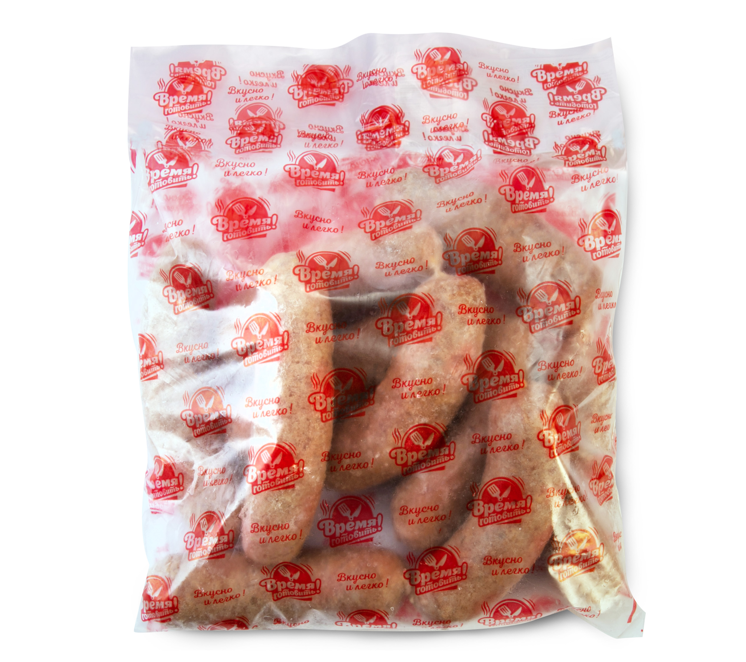 Колбаски Сельсовет Баварские для гриля из индейки рубленые в оболочке замороженные 1кг