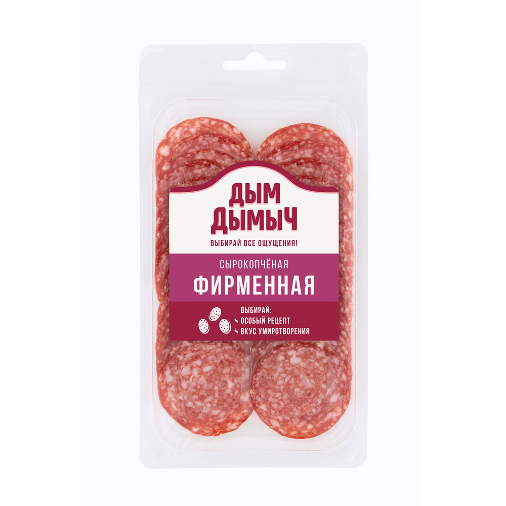 КОЛБАСА С/К ДЫМ ДЫМЫЧ ФИРМЕННАЯ НАРЕЗКА 90ГР