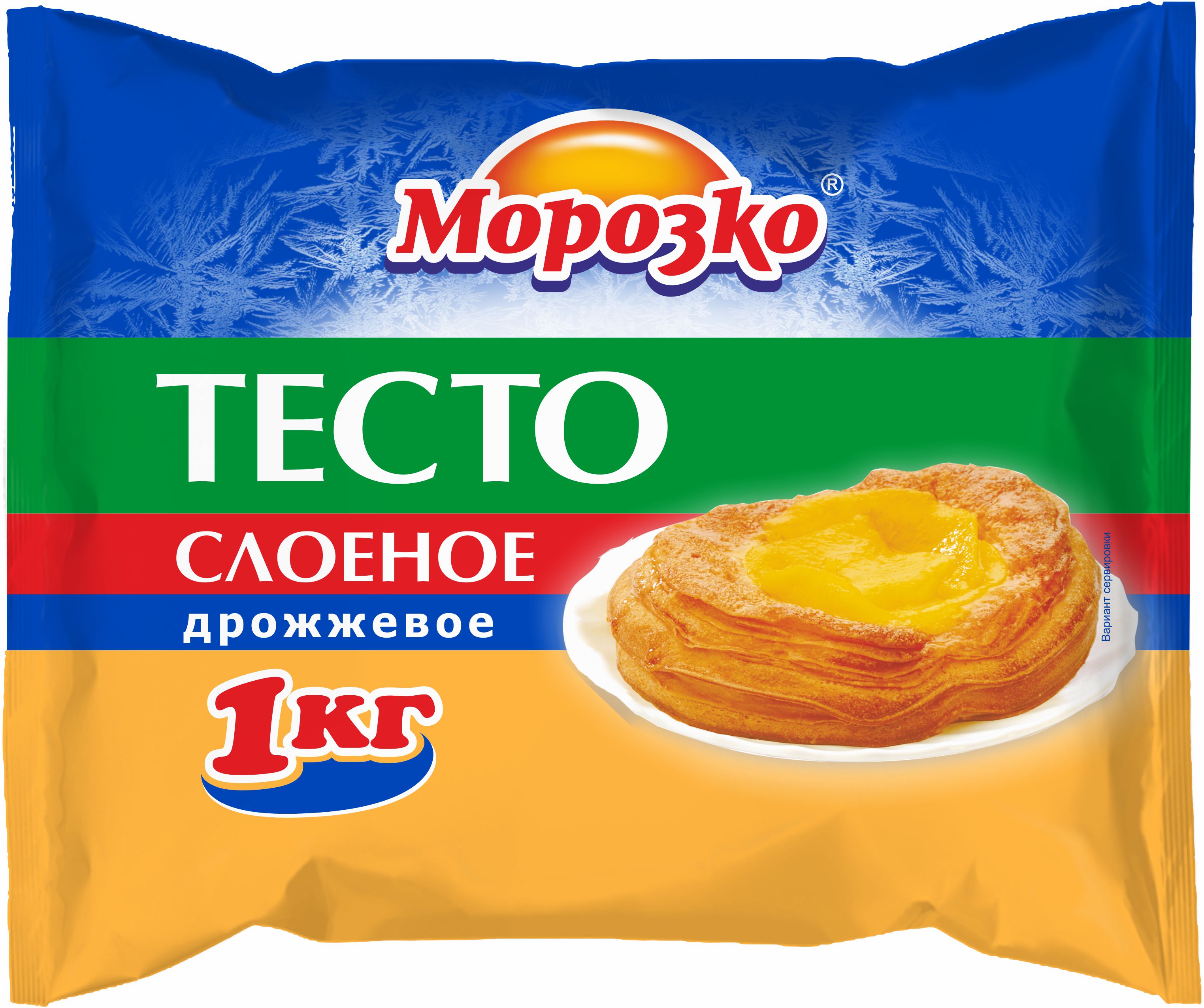 ТЕСТО СЛОЕНОЕ ДРОЖ.МОРОЗКО 1КГ