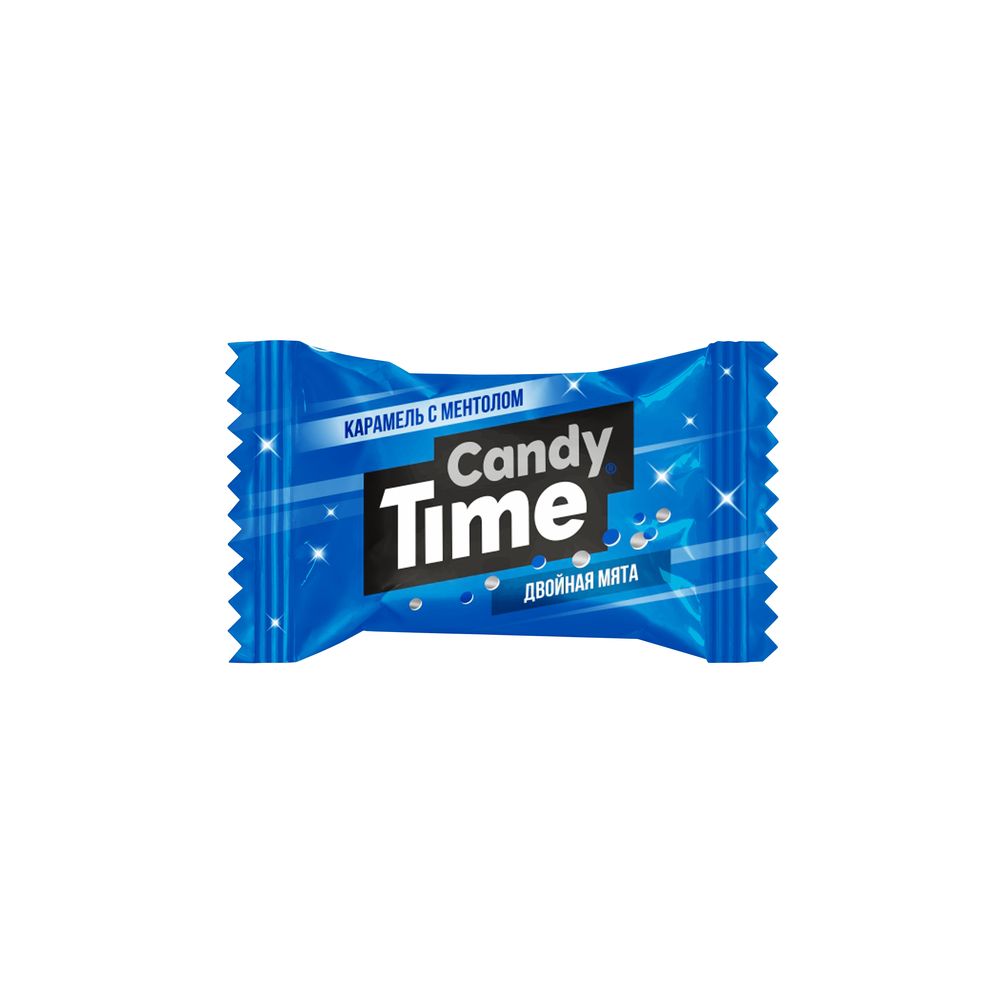 КАРАМЕЛЬ SLASTI CANDY TIME МИНИ СО ВКУСОМ ДВОЙНОЙ МЯТЫ 1КГ