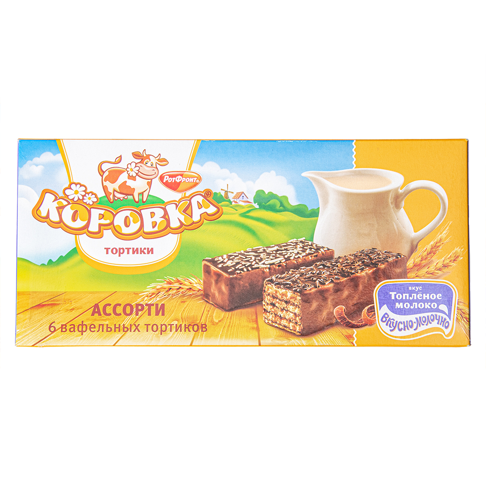 ТОРТ ВАФЕЛЬНЫЙ КОРОВКА АССОРТИ 200ГР