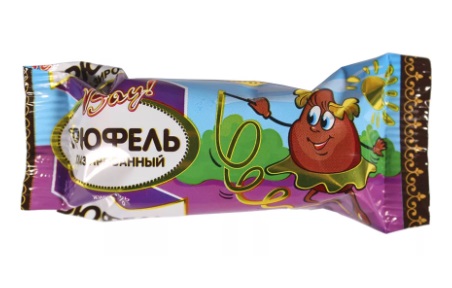 Продукт  глазирован. 45г "ВАУ" (Трюфель)