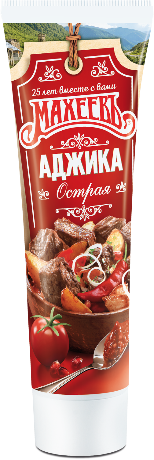 АДЖИКА МАХЕЕВ ОСТРАЯ 100Г ТУБА