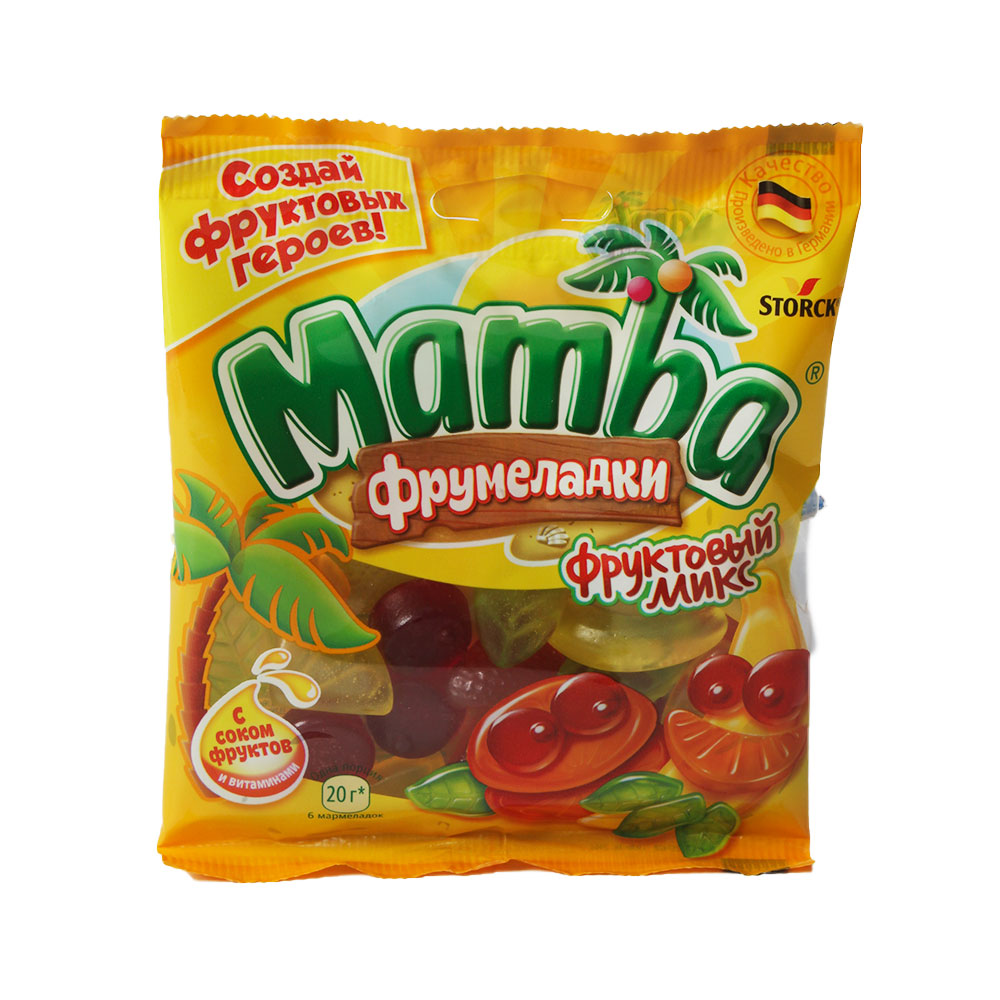 МАМБА жеват.марм Фруктовый Микс 72г х 24шт