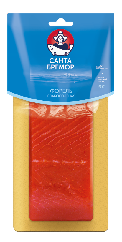 ФОРЕЛЬ САНТА БРЕМОР ФИЛЕ-КУСОК С/С 200ГР