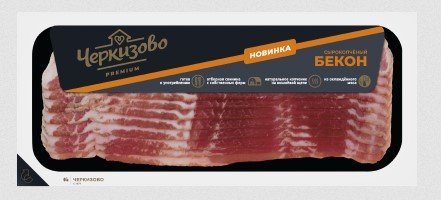 БЕКОН КОПЧЕН НАРЕЗКА ЧЕРКИЗОВО В/У 180ГР