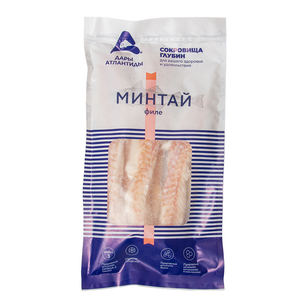 Филе минтая Дары Атлантиды 0,5 кг