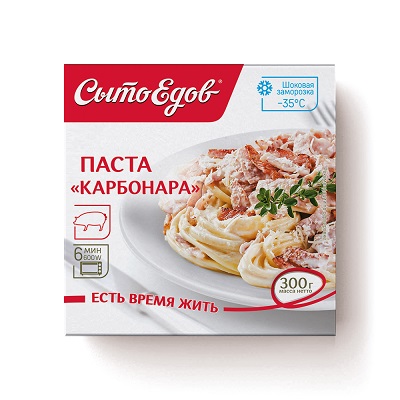 ПАСТА КАРБОНАРА СЫТОЕДОВ 300ГР