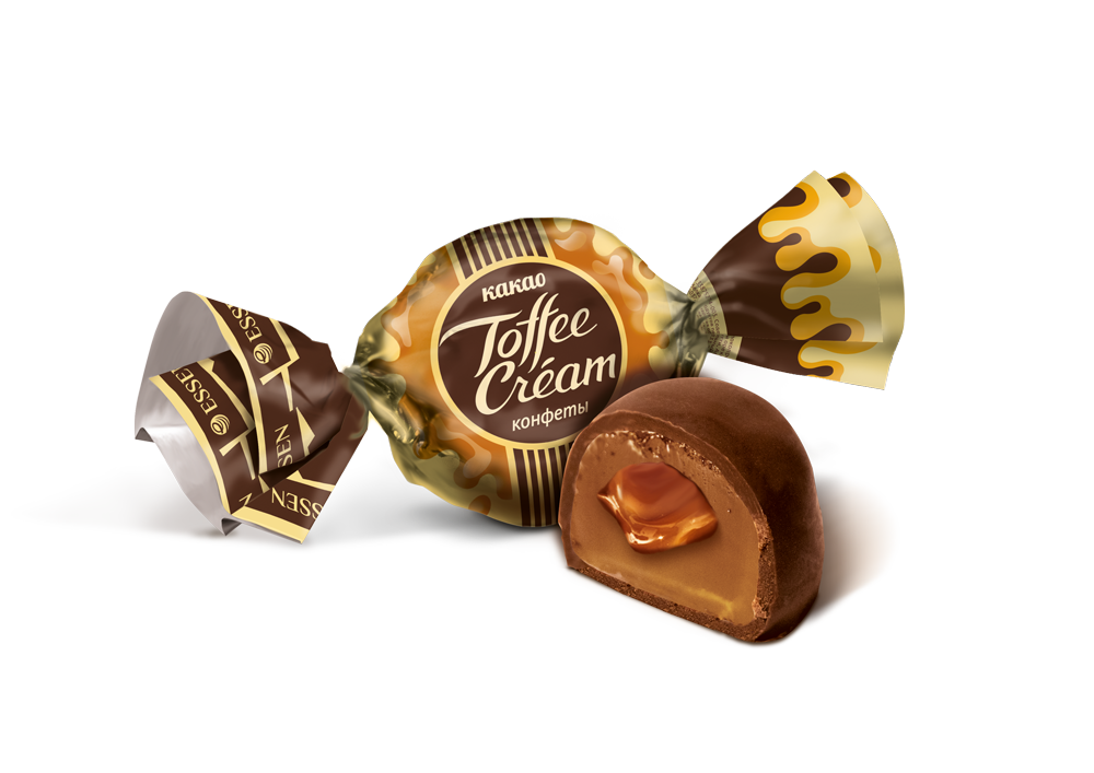 Конфеты ЭССЕН Toffee-cream какао ф/п 500г