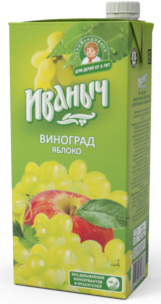 НЕКТАР ИВАНЫЧ 0,95Л ЯБЛОКО/ВИНОГРАД Т/П