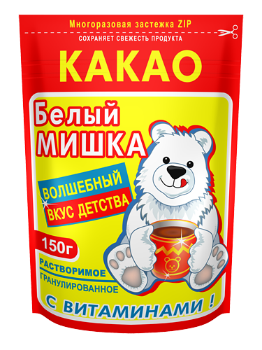 КАКАО БЕЛЫЙ МИШКА 150ГР