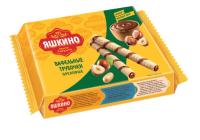 ТРУБОЧКИ ВАФЕЛЬНЫЕ ОРЕХОВЫЕ ЯШКИНО 190ГР