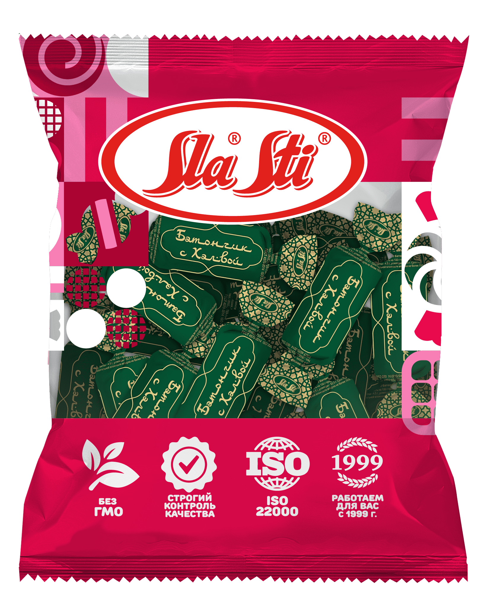 БАТОНЧИК СЛАСТИ  С ХАЛВОЙ 200Г