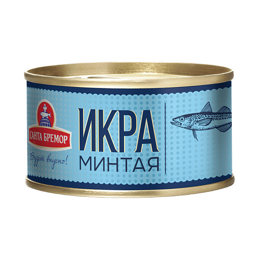 ИКРА МИНТАЯ САНТА БРЕМОР ДЕЛИКАТЕСНАЯ ЛЮКС 130ГР Ж/Б