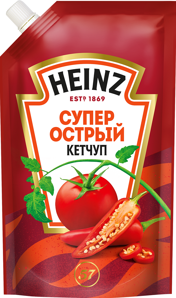 КЕТЧУП ХАЙНЦ СУПЕР ОСТРЫЙ 320Г Д/П