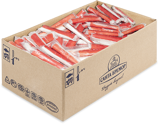 КРАБОВЫЕ ПАЛОЧКИ САНТА БРЕМОР ЭКОНОМ /ВЕС