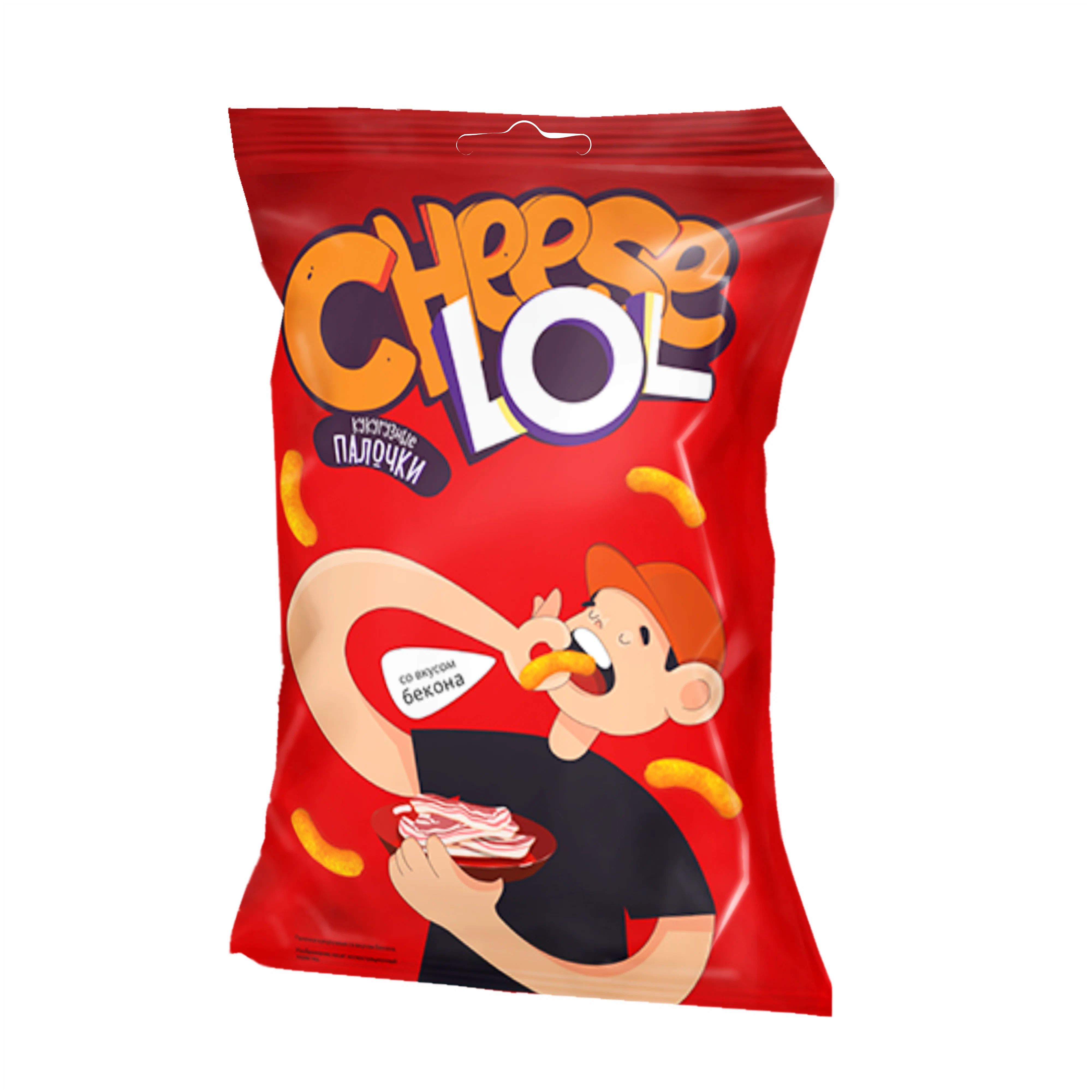 КУКУРУЗНЫЕ ПАЛОЧКИ CHEESE LOL БЕКОН 60Г