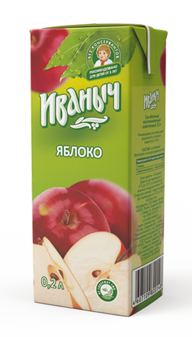 СОК ИВАНЫЧ 0,2Л ЯБЛОКО Т/П