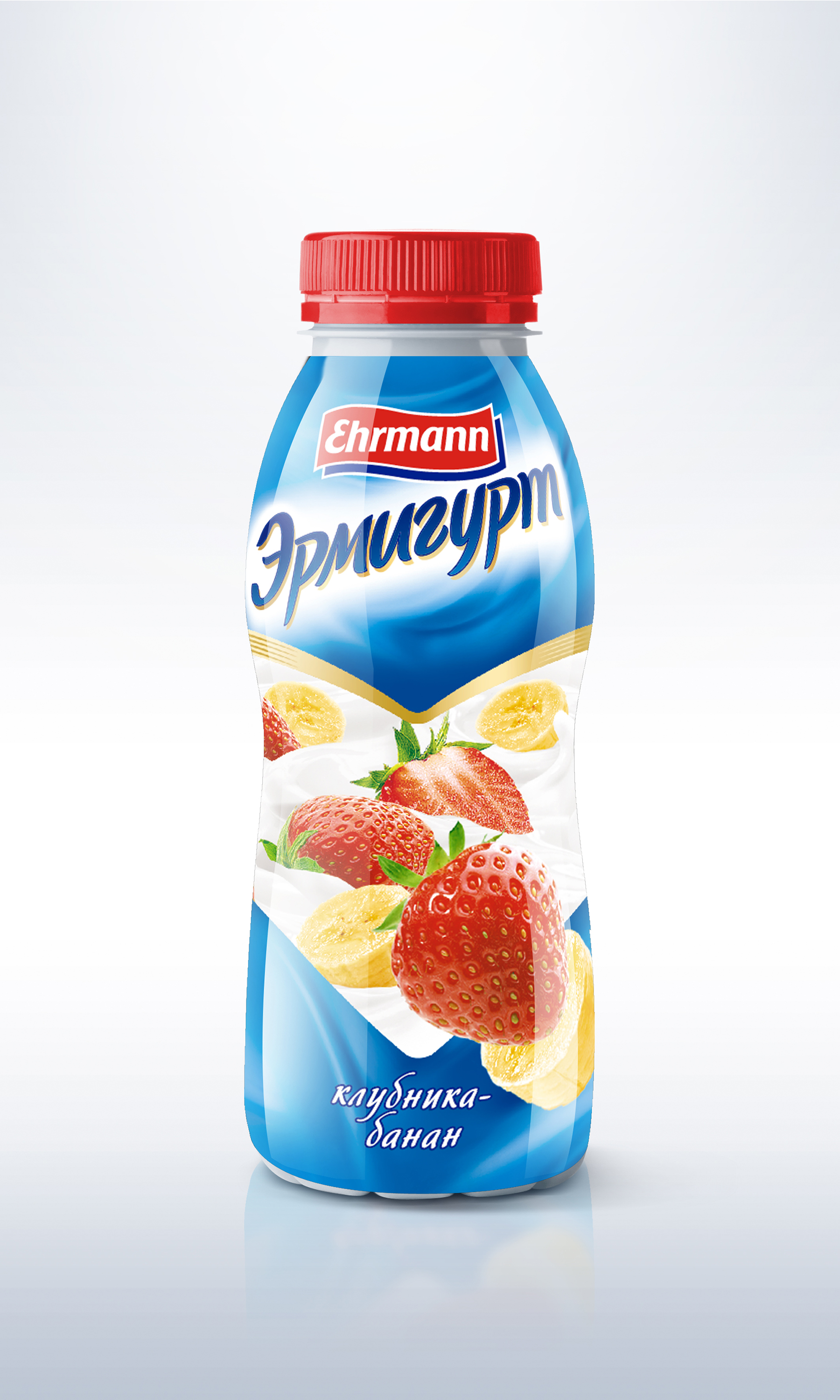 ЙОГУРТ ЭРМИГУРТ КЛУБНИКА-БАНАН 1,2% 420ГР